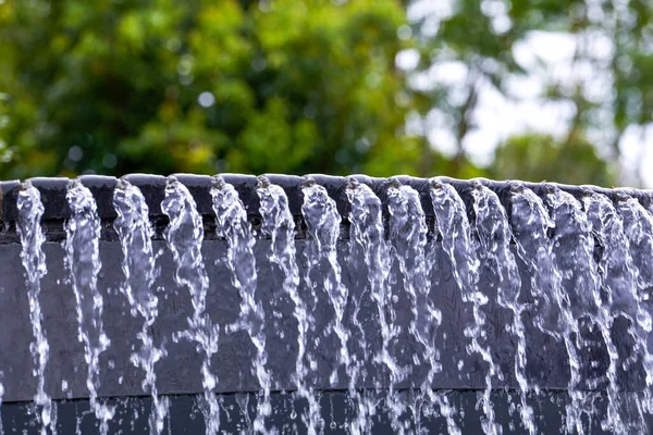 Landscape Man Made Flowing Water Fountain Park — Stockfoto