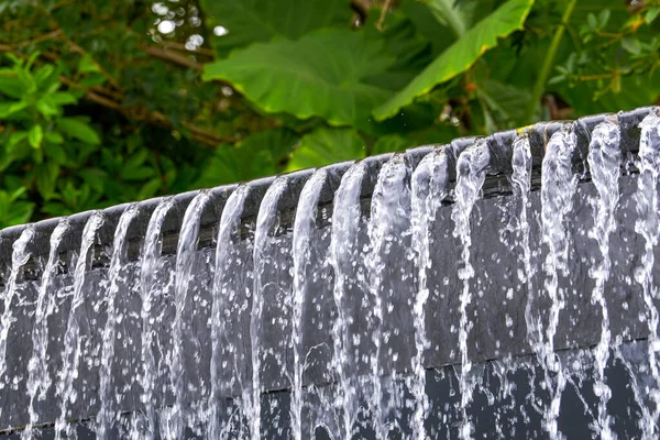 Landscape Man Made Flowing Water Fountain Park — Fotografia de Stock