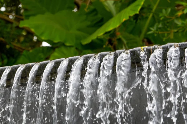 Landscape Man Made Flowing Water Fountain Park — Fotografia de Stock