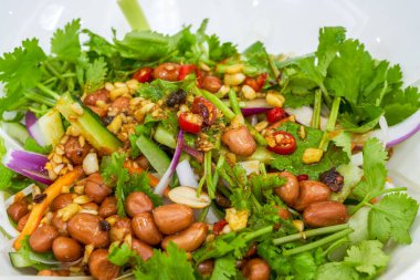 A plate of sour Chinese food, cold tiger dishes, cold vegetarian dishes
