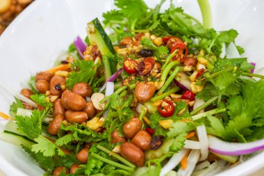 A plate of sour Chinese food, cold tiger dishes, cold vegetarian dishes