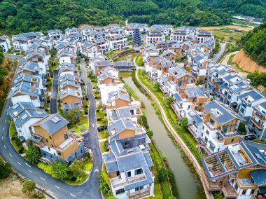 Luxury villa real estate project located in the outdoor mountains