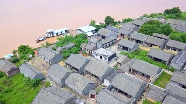 China Guangxi Nanning Song Village Ancient Buildings Residential Houses — Video Stock