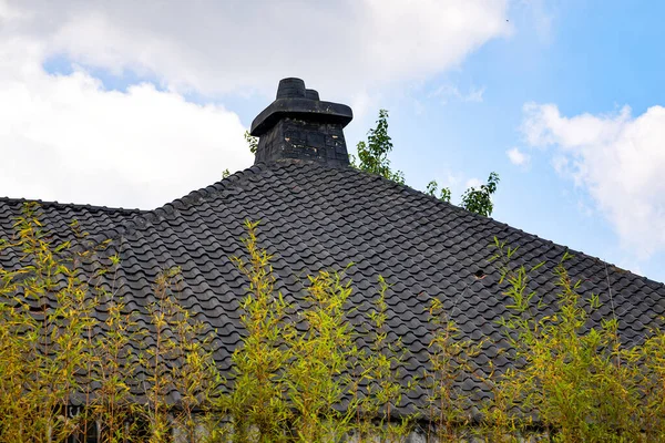 Japoński Styl Architektoniczny Dach Murowany — Zdjęcie stockowe