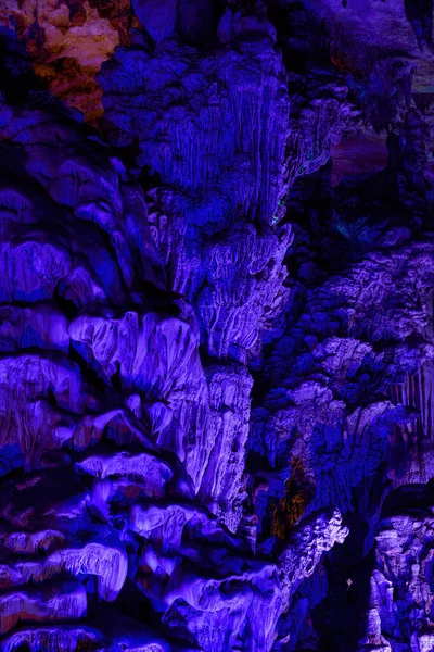 Természetes Barlangok Cseppkövek Yilingyan Nanning Guangxi Kína — Stock Fotó