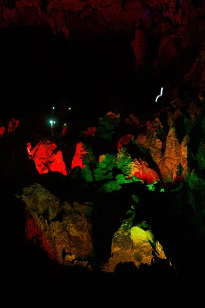 Grotte Naturali Stalattiti Yilingyan Nanning Guangxi Cina — Foto Stock