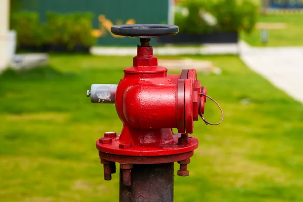 Nahaufnahme Eines Roten Feuerhydranten Freien Der Stadt — Stockfoto