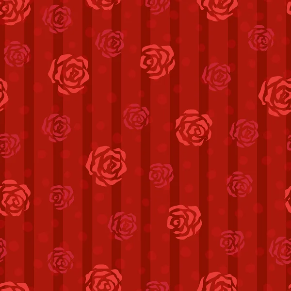 Seamless pattern with roses — Stock Vector