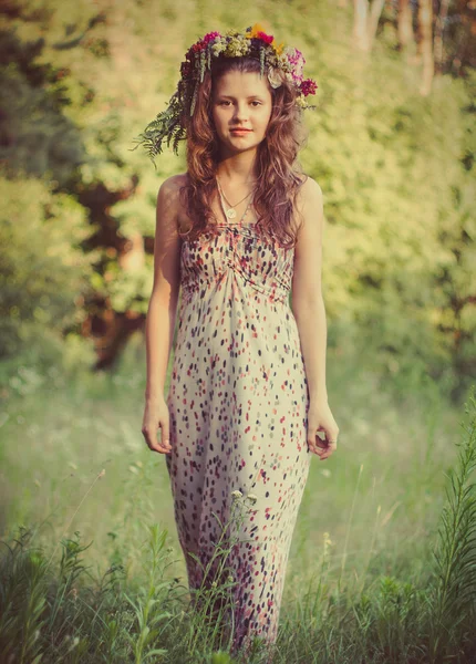 Young fairy in the woods Royalty Free Stock Photos