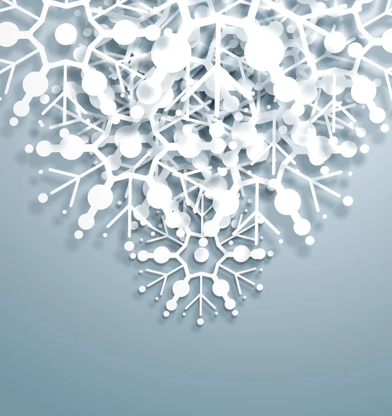 Vecteur de chevauchement Flocons de neige — Image vectorielle