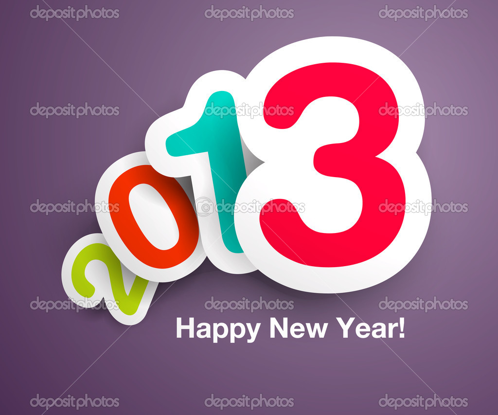 New Year`s Celebration Card Design