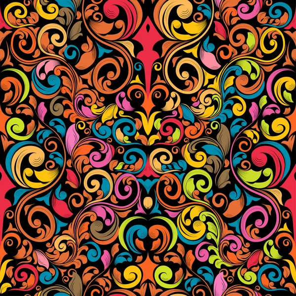 Groovy Seamless Pattern — Stock Vector