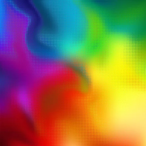 Abstracte Vectorachtergrond Vloeiende Halftoon Levendige Kleuren Vloeibare Kunst Patroon Textuur — Stockvector