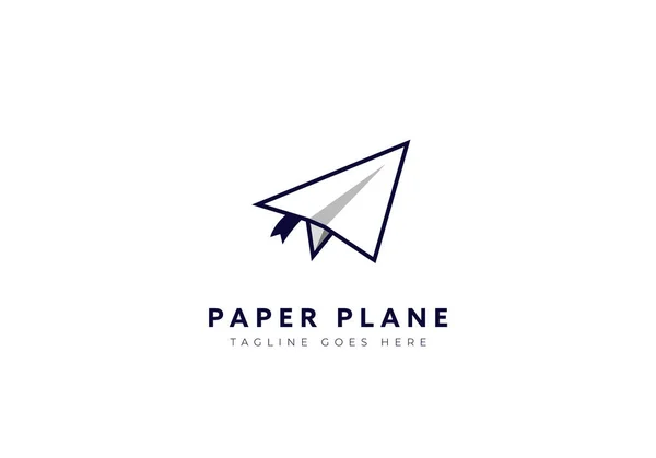 Papier Avion Logo Icône Symbole — Image vectorielle