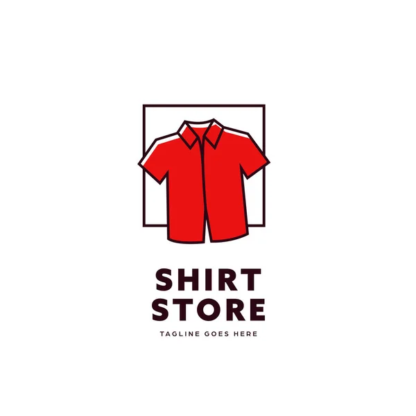 Простий Шаблон Значка Логотипу Магазину Сорочки — стоковий вектор