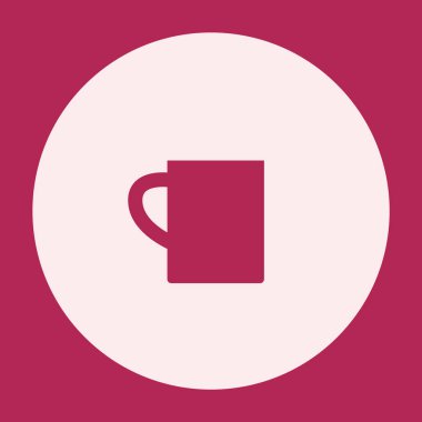 sosyal medya vurgusu için yuvarlak arkaplanı olan cesur kupa simgesi