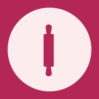 sosyal medya vurgusu için yuvarlak arka planı olan yuvarlak pin simgesi kalın