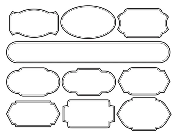 Набор Рамок Граница Дизайна Винтажные — стоковый вектор