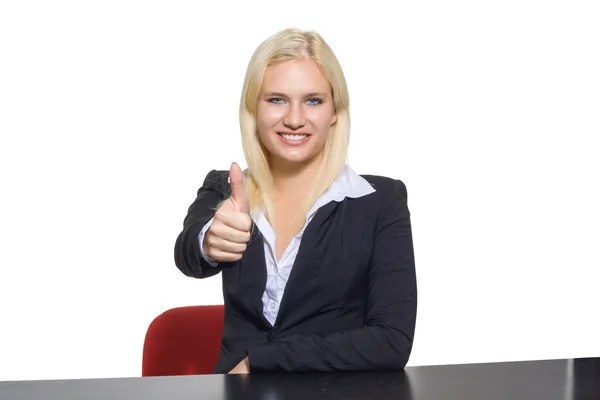 Portrait of a young attractive business woman — Stock Photo, Image