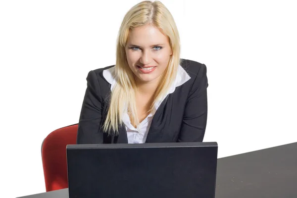 Portrait of a young attractive business woman — Stock Photo, Image