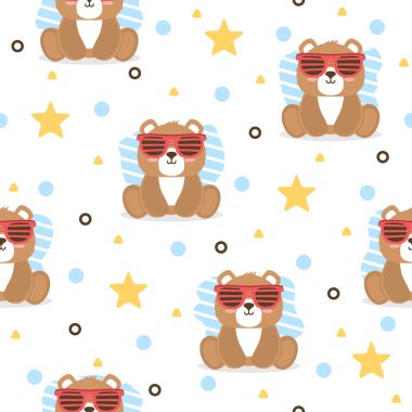 Havalı ayı çizgi film modası model tasarım kavramları