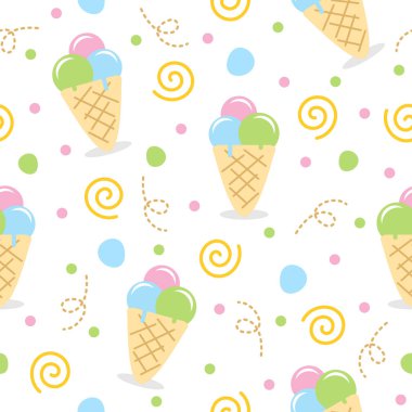 Güzel dondurma çizgi film çizim kalıpları