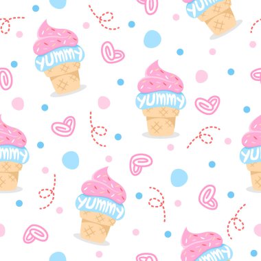 Tatlı dondurma çizgi film arkaplanı