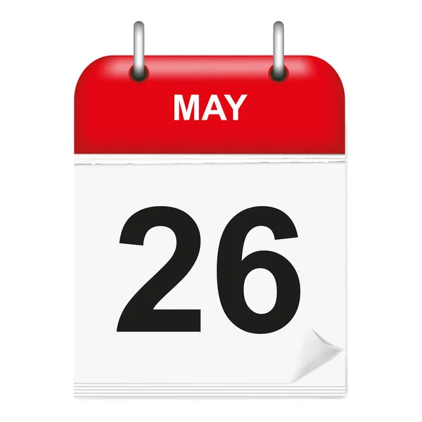Μαΐου Εικονίδιο Ημερολογίου — Διανυσματικό Αρχείο