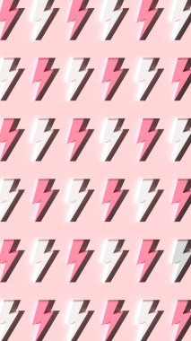 Arka plan deseni dikey formatta yıldırımın üç boyutlu hali. Görüntü.