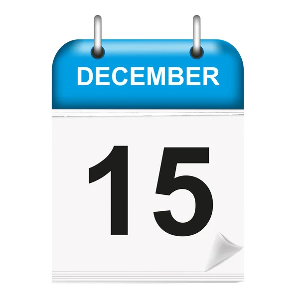 December 14Th_Calendar Icon Vector Illustration — Stock Vector