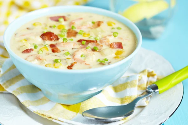 Chowder with Shrimp — Stock Image Chowder with Shrimp Royalty Free Stock Images