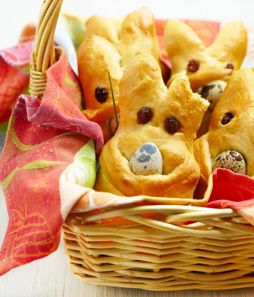 Osterhasenbrötchen — Stockfoto