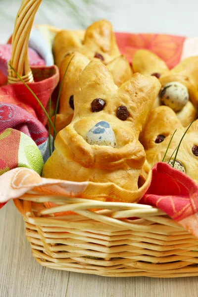 Lapin de Pâques petits pains — Photo