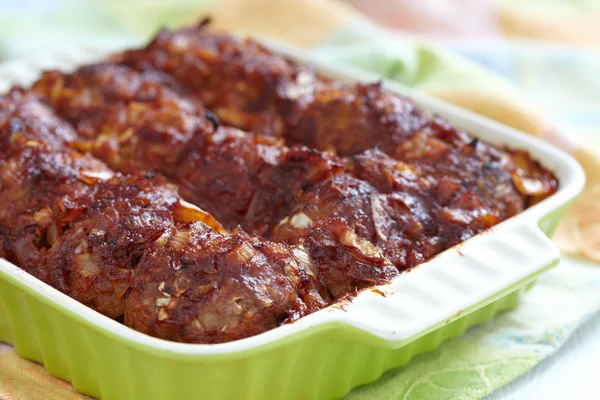 Meatballs with tomato sauce — Stock Photo, Image