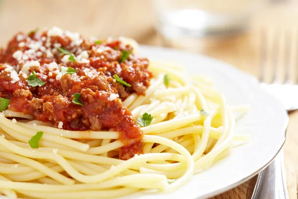Spaghetti Bolognese Rechtenvrije Stockfoto's