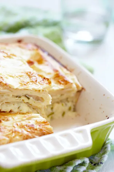 Savory lavash cheese pie — Stock Photo, Image