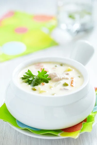 Supă de oală de pui — Fotografie, imagine de stoc
