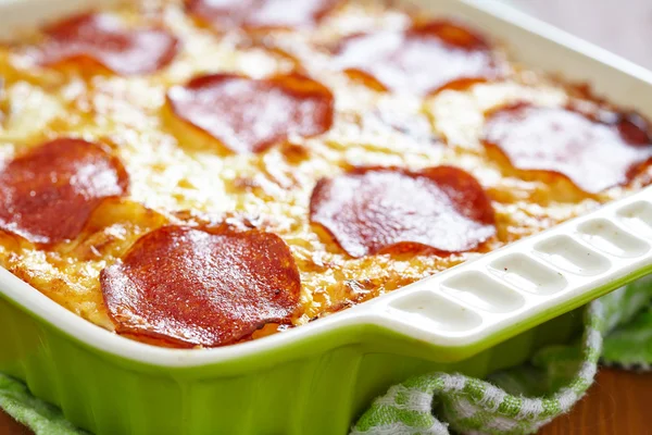 Casserole au pepperoni — Photo