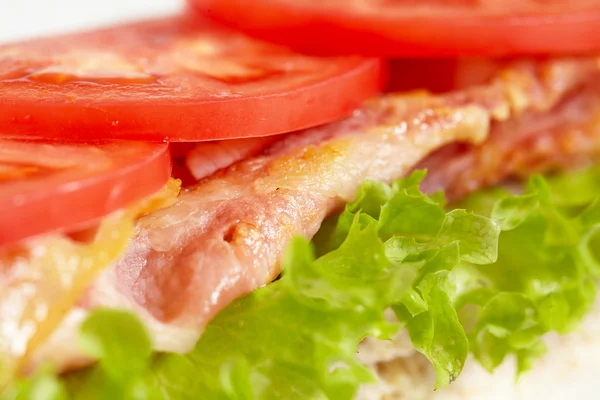 Panino con lattuga e pancetta - BLT — Foto Stock