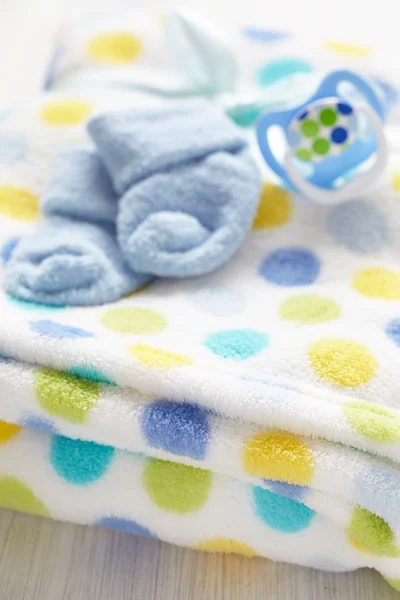 Layette for newborn baby boy — Stock Photo, Image
