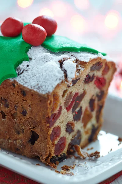 Pastel de frutas de Navidad —  Fotos de Stock