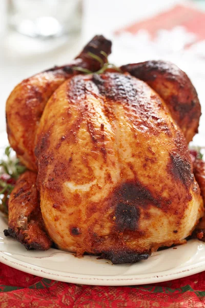 Volles gebratenes Hühnchen — Stockfoto