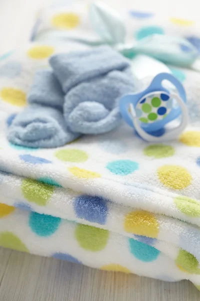 Layette for newborn baby boy — Stock Photo, Image