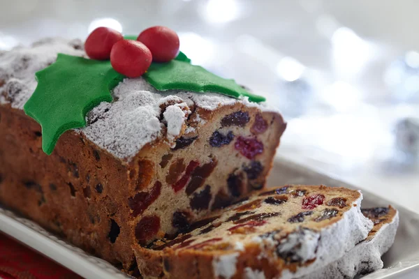 Christmas cake van het fruit — Stockfoto