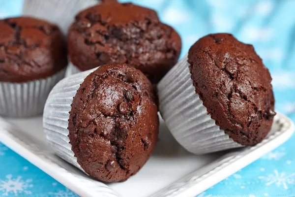 Muffins de chocolate — Fotografia de Stock