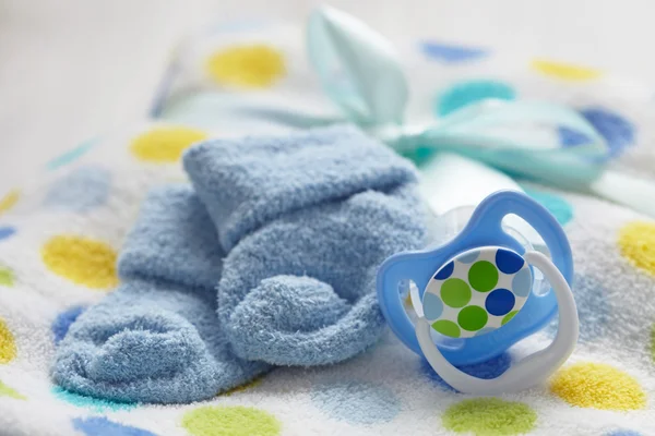 Layette for newborn baby boy — Stock Photo, Image