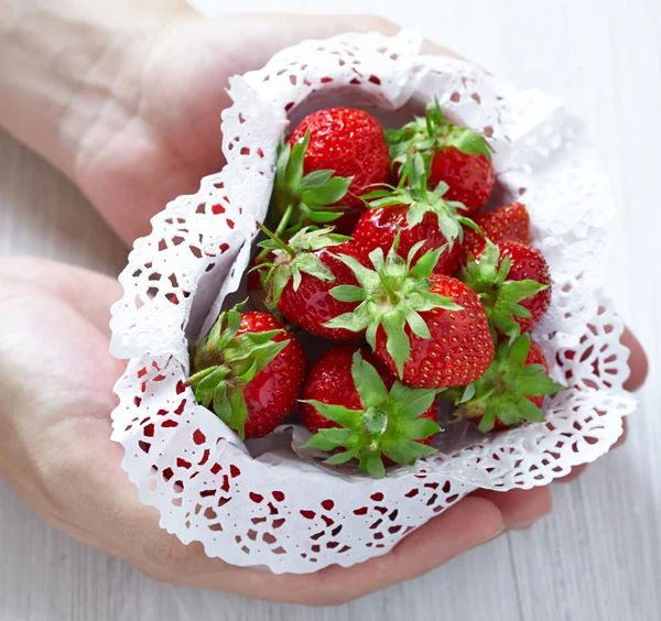 Aardbeien voor Valentijnsdag — Stockfoto