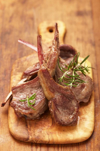 Roasted lamb chops — Stock Photo, Image