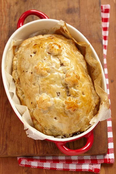 Fillet Wellington in puff pastry — Stock Photo, Image