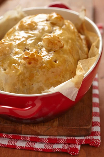 Fillet Wellington in puff pastry — Stock Photo, Image